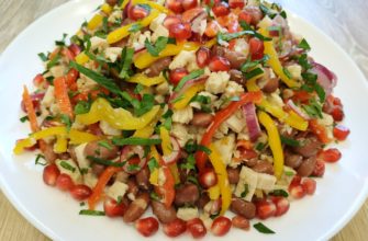 Салат Мужской каприз с говядиной