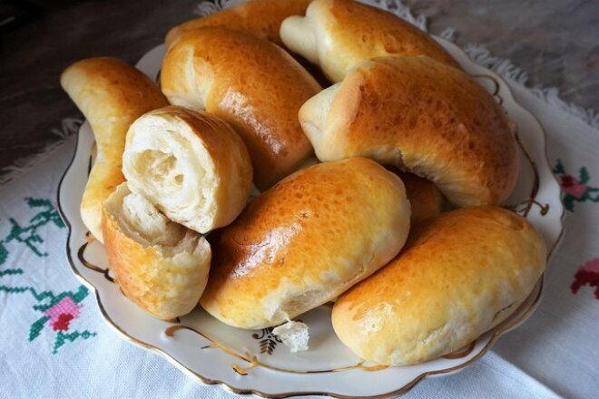 Булочки-саечки на молоке, рецепт с фото