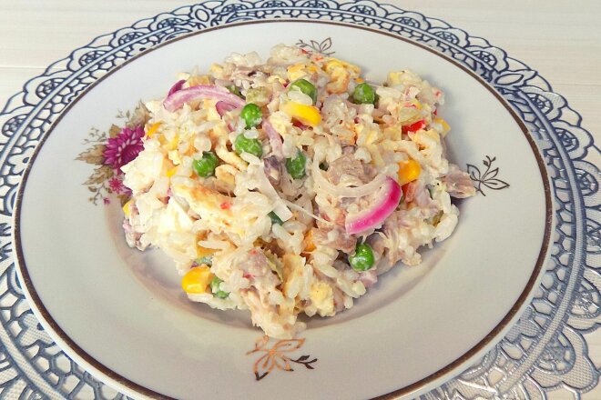 Салат из овощной Гавайской смеси с курицей, рецепт с фото и видео