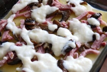 Итальянская лазанья с ветчиной и грибами, рецепт с фото пошагово
