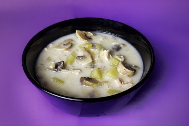 Сырный суп с курицей и шампиньонами, рецепт с фото и видео