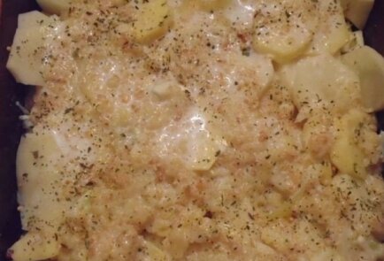 Картофельный эскалоп с чесночной заправкой, рецепт с фото пошагово