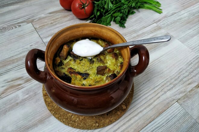 Картофельная бабка с мясом и грибами в духовке, рецепт с фото и видео