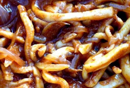 Рисовый бургер с кальмарами и соусом терияки, рецепт с фото пошагово